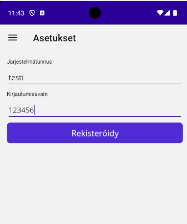 Leimausasetukset